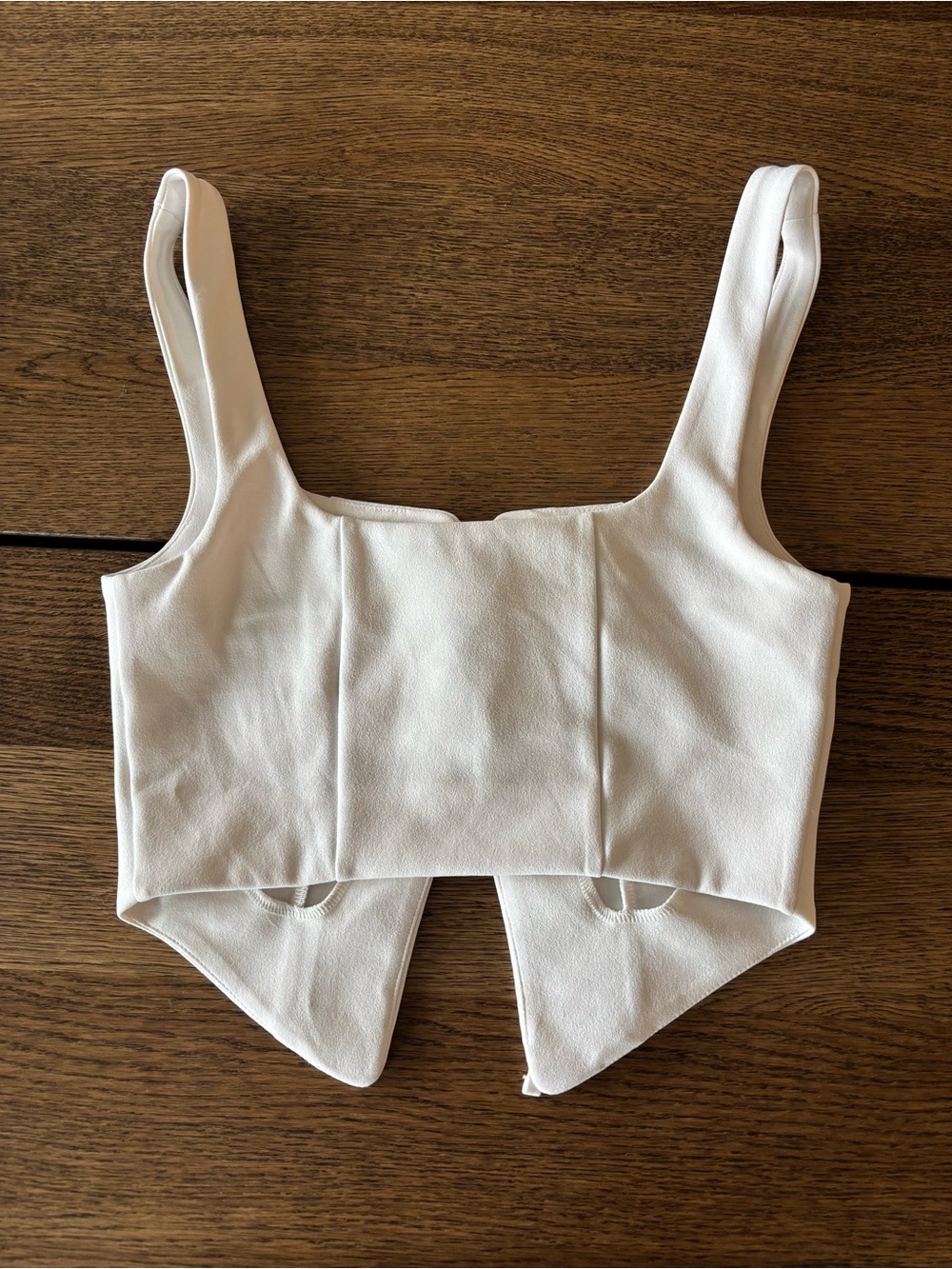 Urban Outfitters Silence + Noise lace up white tank top. Size Small. - Picture 2 of 4